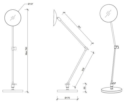 Зеркало косметическое 5X увеличение Decor Walther SPT 70 0102800