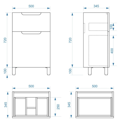 Тумба напольная Vela Венеция 50Н TU27067