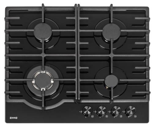 Газовая варочная панель ZORG HAG62 FDW black