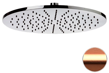 Верхний душ с шарнирным соединением 30 см Remer 359MM30RPX, медь брашированная