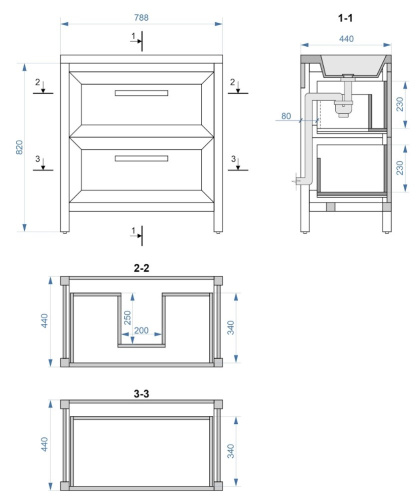 Тумба напольная Vela Фаворит массив 80Н (белый) под Milen TU69203