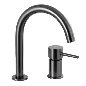 Смеситель для раковины Remer X Style X57CFP, чёрный брашированный хром