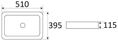 Умывальник CeramaLux 7050K