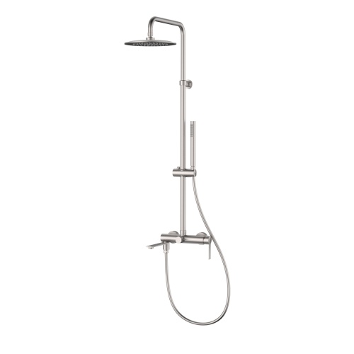 Душевая стойка Vincea Linea VSFS-4LN1BN с изливом, брашированный никель