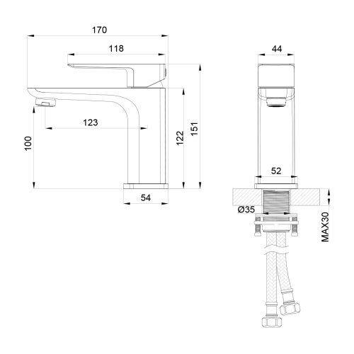 Душевая стойка со смесителем Oliveeka OL-739901+139003-MB