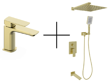 Набор душевой со смесителем Oliveeka OL-88939003+139003-BG