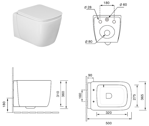 Комплект Oliveeka инсталляция OL-MQ-003 с унитазом OL-G1 и кнопкой OL-E12-BG