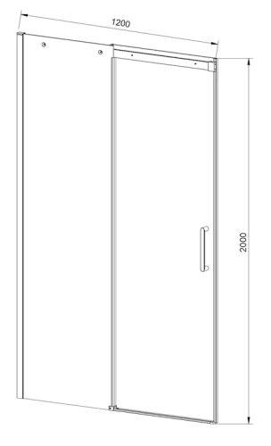 Душевая дверь Vincea Dice VDS-4D120CLB