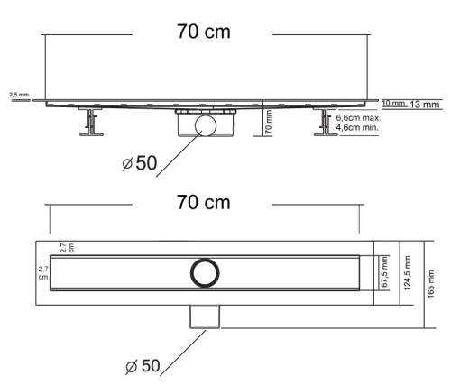 Трап для душа Vincea SAY OPTIMA BUKLE 601.70.P.BUK