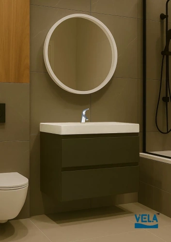 Тумба подвесная Vela Мира Лайт 70П под Classica (черный) TU8834