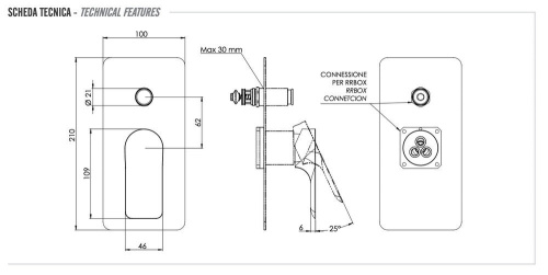 Смеситель для душа Remer Infinity I09KB