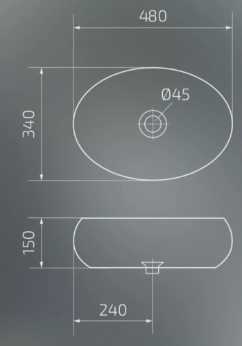 Умывальник Gid 9030g