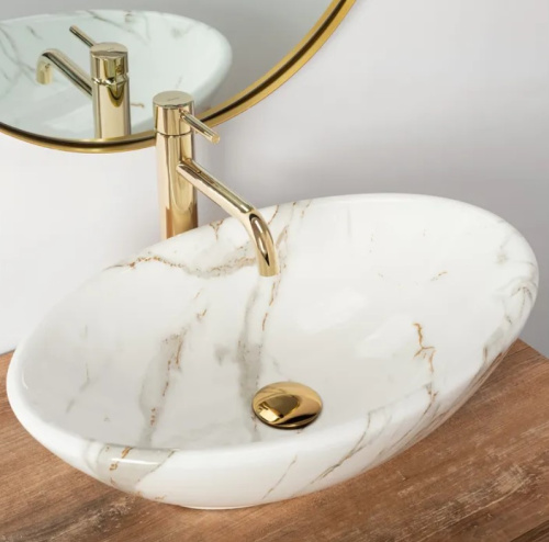 Умывальник Rea Pamela Shiny Aiax Marmur U9685 Умывальник Rea Pamela Shiny Aiax Marmur U9685