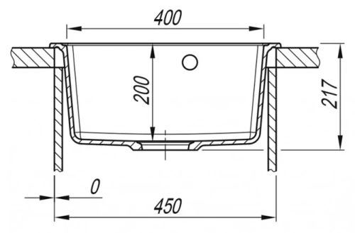 Мойка кухонная Arfeka DALAGO 47 shadow grey