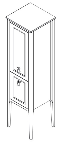 Пенал напольный Caprigo Jersey 34350 L-SF015