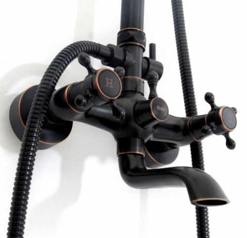 Душевая система Rea Retro Old Black P2366