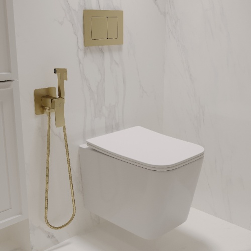 Комплект Oliveeka инсталляция OL-MQ-003 с унитазом OL-5014 и кнопкой OL-E12-BG