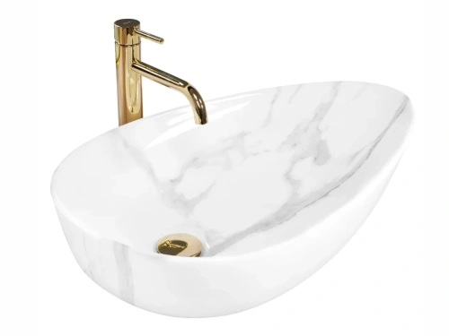 Умывальник Rea Greta 65 Bianco Shiny U6501