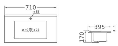Раковина Vincea VBS-13970S1
