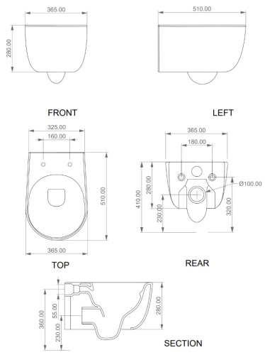 Унитаз подвесной GSG Ceramic Design Hit! HIWCSO003