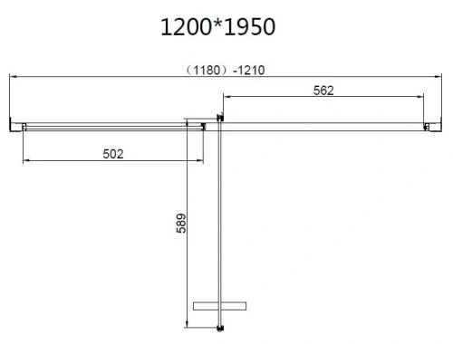 Душевой уголок Vincea Slim 8mm VSR-4SLP9012CLB