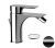 Смеситель для биде Remer Infinity I20CFP, черный брашированный хром
