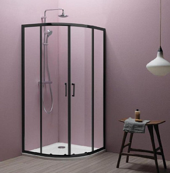 Душевой уголок Kolpa-San Eco quat TKP 90 black transparent 515300