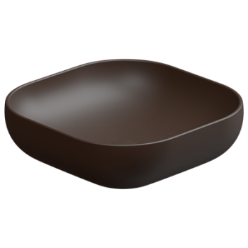 Раковина накладная 45 см GSG Ceramic Design Easy EALAVQU45035, Cacao Matt