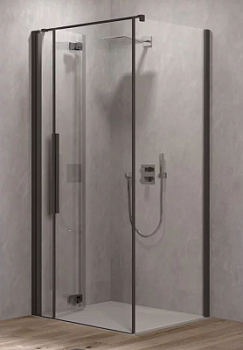 Душевая дверь Kolpa-San Polaris Fold D 90-L black transparent 516260
