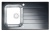 Мойка для кухни Alveus GLASSIX UP 10 RAL9005-90 (черный цвет) 860x500 1123820