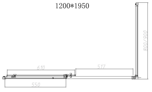 Душевой уголок Vincea Slim-N VSR-4SN8012CLB
