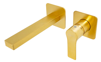 Смеситель для раковины Mariani Kali B22565KLP, золото брашированное