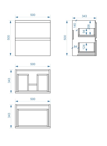 Тумба подвесная Vela Мира 50П под Alice (белый глянец) TU35795