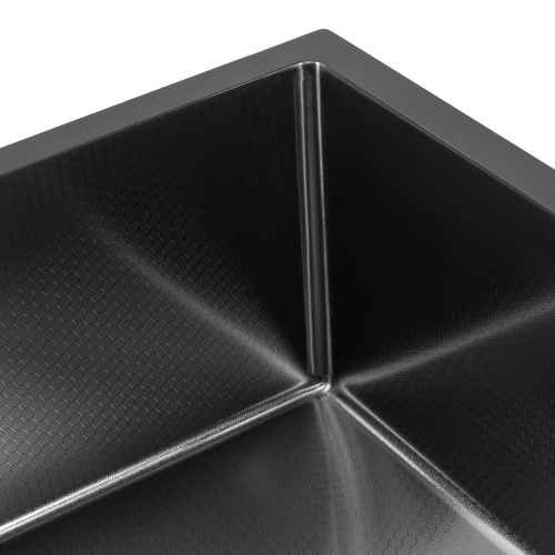Мойка кухонная Arfeka Eco AR 450*450 black PVD NANO decor (настольная)