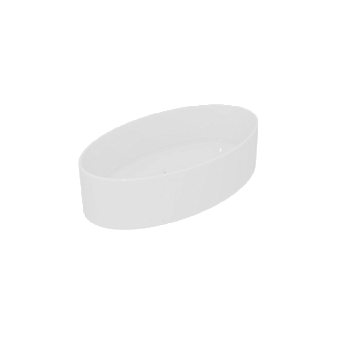 Раковина накладная 60х34 см GSG Ceramic Design Like LKLAVFSBF60000, белый глянцевый