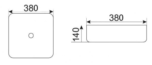 Умывальник CeramaLux D1303H020
