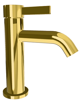 Смеситель для раковины Remer Metrica MC12DO, золото глянцевое