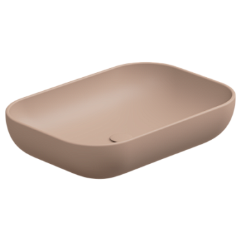 Раковина накладная 60x42 см GSG Ceramic Design Easy EALAVRE60032, Cipria Matt