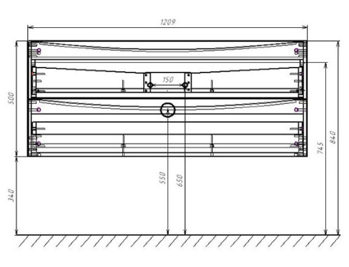 Тумба подвесная Vincea Mia 1200 V.Oak VMC-2MC120VO