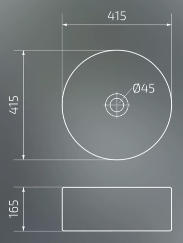Умывальник Gid N9130bg