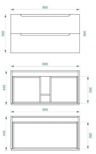 Тумба подвесная Vela Верона 90П под Milen TU270861