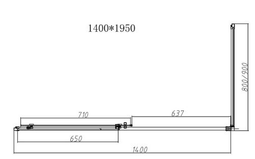 Душевой уголок Vincea Slim-N VSR-4SN9014CLG