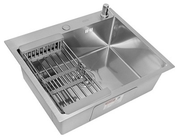 Комплект Arfeka Eco AR мойка 600*500, коландер, дозатор satin decor