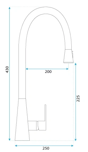 Смеситель для мойки Rea Mild gold B4802