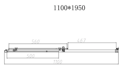 Душевая дверь Vincea Slim-N VDS-4SN110CGB