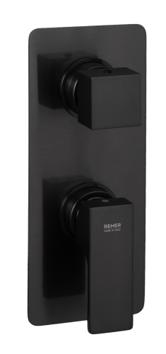Смеситель для душа Remer Absolute AU93KBCFP, чёрный брашированный хром