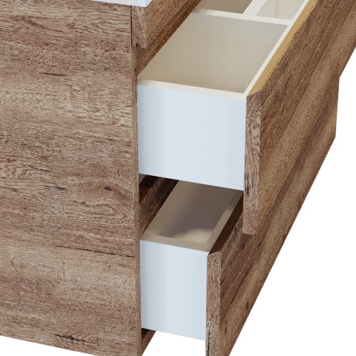 Тумба подвесная Vela Каскад Премиум 80П под Classica (дуб галифакс табак) TU618015