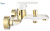 Смеситель для ванны Rea Bloom White Gold B9932
