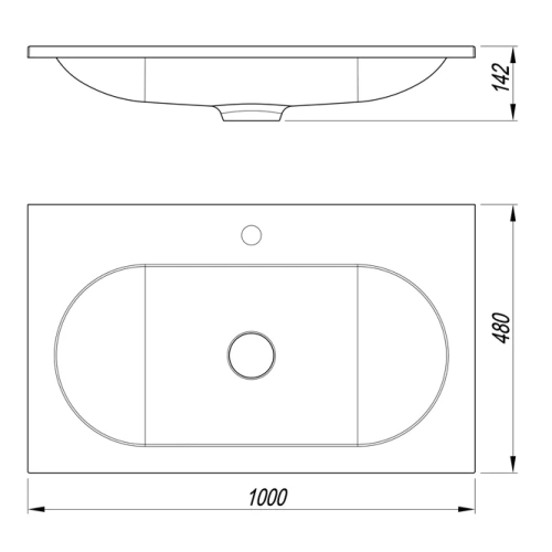 Раковина Vincea VCB-4H100A
