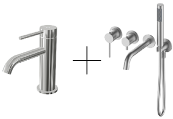 Душевая система для ванны со смесителем Oliveeka OL-889017+88139017-BN